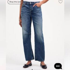 Madewell darted barrel jeans